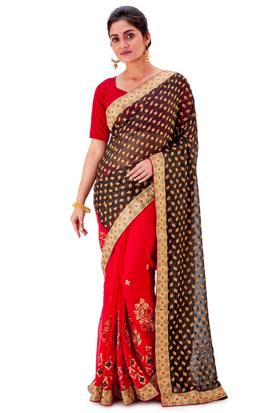 Embroidery Party Wear Sari