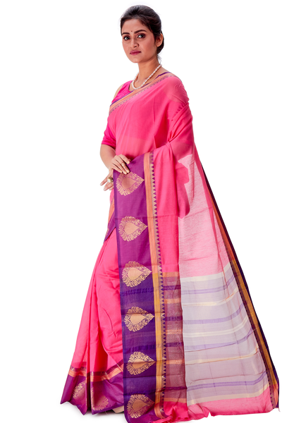 Handpicked Gadwal cotton Sari