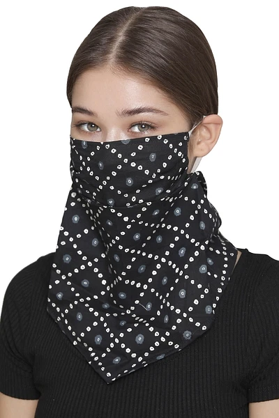 Reusable 2 Layer Scarf Fit Face Mask with Filter Pocket